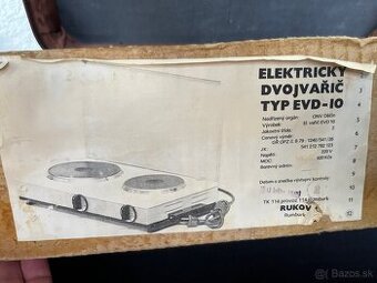 Dvojplatnicka ČSSR elektricky dvojvaric EVD-10