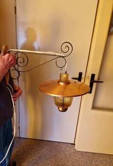 Vintage, retro kovova lampa