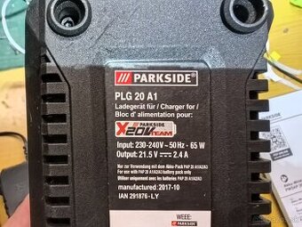 Predám nabíjačky parkside X20v