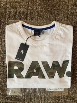panske tricko G-STAR RAW velkost S biele