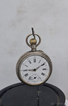 Predám starožitné strieborné vreckové hodinky No. 78395