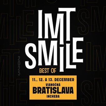 Predám dve vstupenky na IMT Smile, 13.12.Bratislava
