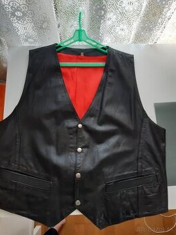 Kožená vesta XL
