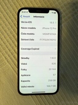 Iphone 12 PRO 256gb čierna