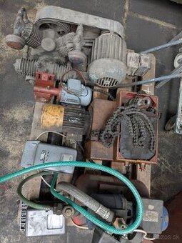 Elektromotory, kompresor a príslušenstvo - výpredaj dielne