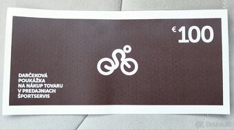 Darčeková poukážka na nákup 100€ v predajniach Športservis