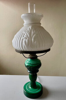 Lampa stolová zelená