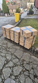 Bukové parkety 19 m² (masív, 22mm) - dobrý stav