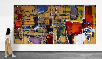 Predám: veľkoplošné umelecké dielo Endre NEMEŠA