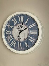 Veľké vintage nástenné hodiny - priemer 58 cm - 1