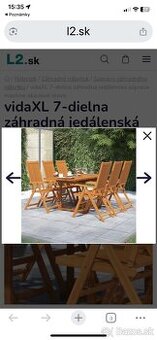 Záhradná sedacia súprava