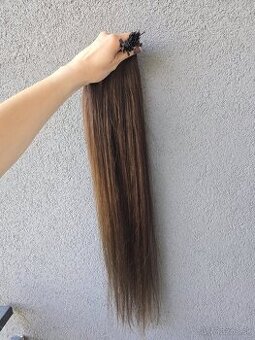 Ruské hnedé vlásky 70cm