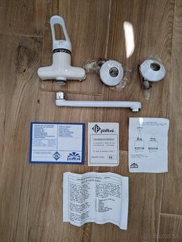 Vodovodná nástenna batéria Paffoni 100mm Biela