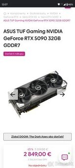 ASUS TUF Gaming NVIDIA GeForce RTX 5090 32GB GDDR7