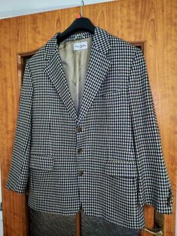 Pánske sako Pierre Cardin – vzor kohútia stopa, veľ. 42