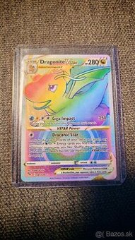 Pokémon Karta Dragonite VSTAR Rainbow Secret Rare
