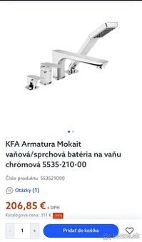 Sprchová batéria vaňová