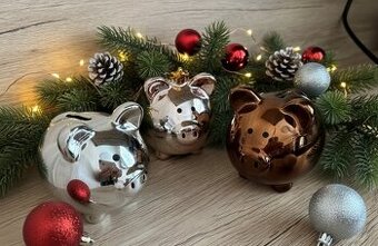 Dekorácie do bytu - pokladničky prasiatka