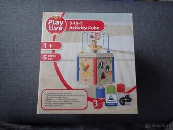 Interaktivna drevená kocka