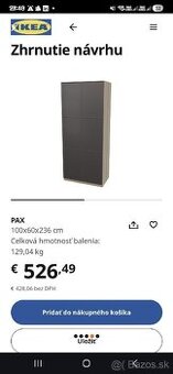 Ikea skrina Pax