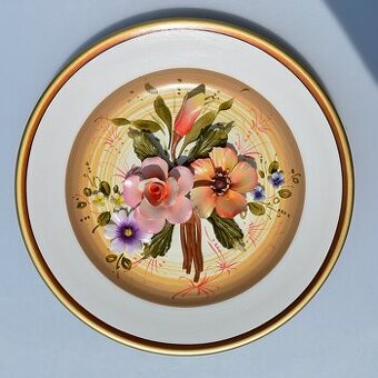 Capodimonte Veľký a ťažký starožitný dekoratívny tanier