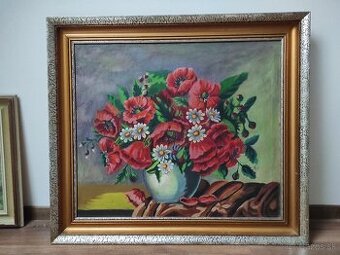 Starý obraz Kytica velky