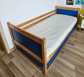 Posteľ  / Detská posteľ masív 90x200 + matrac