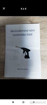 Vysokotlakový akumulátorový čistič