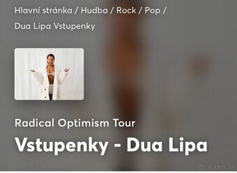 2ks vstupenky Dua Lipa