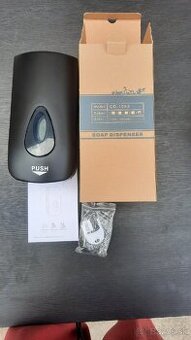 🧴 Nové dávkovače mydla – 4 ks, čierne, model CD-1068
