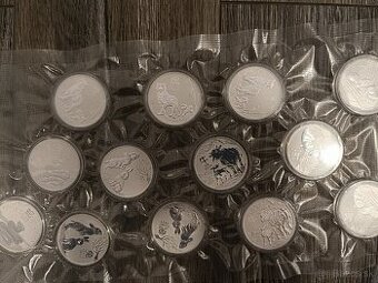 Strieborné mince Lunar III 2020-2025 6x 1oz