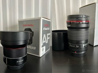 Samyang AF 14/2.8 AF Canon + Canon EF 135mm f/2.0 L USM