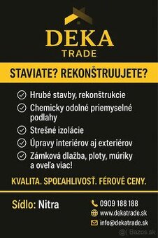 STAVEBNÉ PRACE NITRA