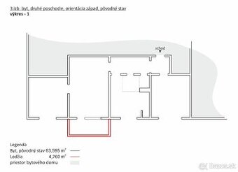 3izb. byt s potenciálom, Martin-Sever, Predaj-Výmena

