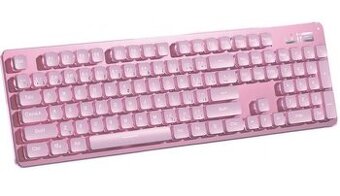 Klávesnica WG Low Profile SK ružová