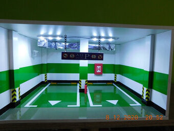 diorama podzemná garáž pre modely 1:18 - 1