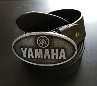 Luxusní kožený opasek s přezkou YAMAHA - nový, nepoužitý