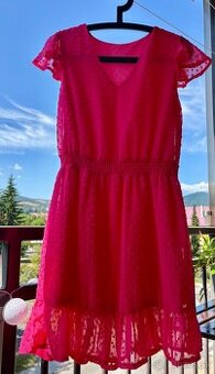 Nové krásne cyklamenove ružové šaty veľ S