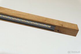 100r.+ DUB. ručne vyrobená drevená LED lampa - 1