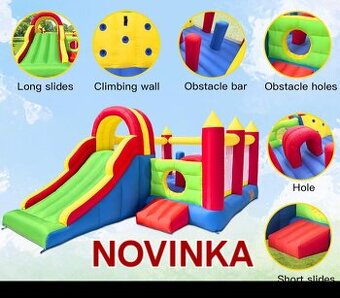 Skákací hrad, bublifuk, cukrová vata, párty stan