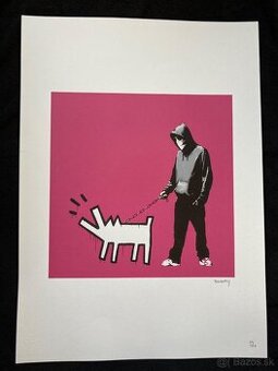 BANKSY - “113/150" KEITH HARING DOG