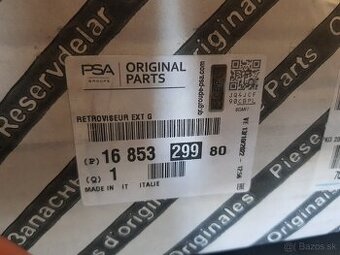 Spatne zrkadlo Peugeot Boxer Citroen Jumper