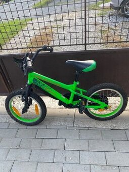Detský bicykel zelený 16
