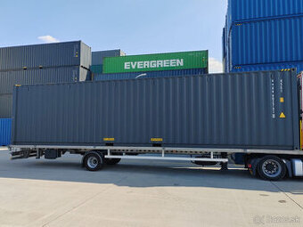 Lodný kontajner zánovný 40HC antracit - modrá cele SK