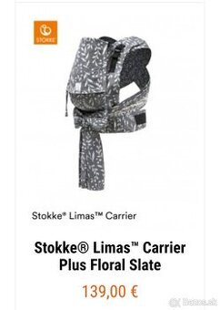 Nosítko Stokke Limas Carrier Plus