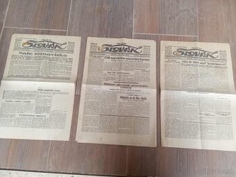 3 x noviny SLOVAK -zaujimave a putave cisla