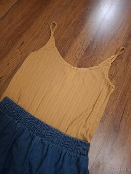 Horčicový H&M top XS / S