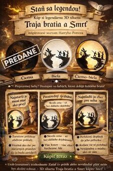 Harry Potter: Traja bratia a Smrť – čarovná 3D silueta