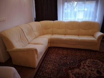 Elegantná sedačka L + kreslo