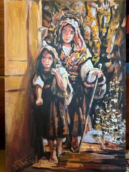 Obraz olej na plátne .